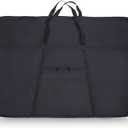 JJRING Extra Large Dacron Waterproof Light Weight Art Portfolio Tote Bag, 37'' x 49'' for 36'' x 48'' Black Carrying Storage Case For Poster, Sketching, and Drawing