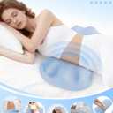 Fledano Lumbar Pillow for Sleeping, Lumbar Support Pillow for Bed for Back Pain Relief, Memory Foam Lower Back Pillow for Bed, Back Support Pillow for Side & Back Sleepers, Washable Cover