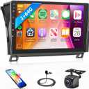 2G+64G Carplay Car Radio for Toyota Tundra 2007-2013 Android Car Stereo for Toyota Sequoia 2008-2018, Rimoody 10.1'' Touch Screen GPS Navigation Android auto Mirror Link Bluetooth WiFi Backup Camera