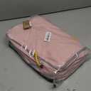 (Not Made In China) Compression Packing Cubes For Travel 6pc Set, Suitcase and Luggage Organizer Bags, Lightweight, Durable (6pc, Baby Pink)