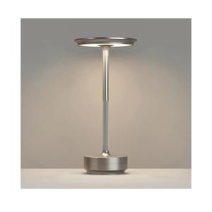 FDIDC
Rechargeable Cordless Table Lamps, 5000mAh Portable LED Table Light, 3 Color Stepless Dimming Battery Powered Metal Table Lamp for Outdoor Patio/Bedroom/Restaurant.(Silver)