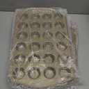 Nonstick Muffin & Cupcake Pan Set (2 Pack) - 12 Cup Regular + 24 Cup Mini Muffin Tins | Heavy Duty Gold Carbon Steel, Rust-Resistant, Easy Release