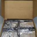 4 Pack String Light Poles for Outside, Thickened Metal Christmas Lights Hanger Pole Outdoor with Fork, Lighting Hanging Post Accessories for Patio Decor Garden Backyard Yard Outside Decorations