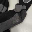 Hylaea Merino Wool Ski Socks, Cold Weather Socks for Snowboarding, Snow, Winter, Thermal Knee-high Warm Socks, Hunting (Large, Black Grey (2 Pairs))