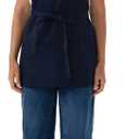 Chef Works Unisex Three Pocket Apron, Navy Blue