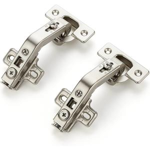 Ravinte 1 Pair 2 Pack Kitchen Cabinet Hinges, 135 Degree Kitchen Door Hinges Compatible with Lazy Susan Corner CupboardFull Overlay Face Frame Concealed Corner Cabinet Hardware