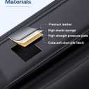 Premium Leather Car Seat Gap Filler Organizer (0.2-1.2" Gaps), Clever Gifts for Car SUV Truck Owners (Black, 1 Pack)