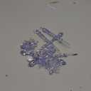 18pcs Crystal Christmas Ornaments for Christmas Tree Decorations-Blue Hanging Acrylic Snowflake and Icicle Ornaments with Drop Pendants for New Year Party Decorations Supplies