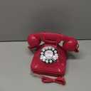 Retro Landline Home Phone, TelPal Corded Old Fashion Desk Phone, Basic Pink Decorative Analog Telephone Set, Senior Phone for Home/Office/Hotel (Rose)