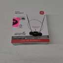 GE Traditional Rabbit Ears Indoor TV Antenna + Indoor Antenna Amplifier, Extendable Dipoles and Circular Loop, Digital HDTV VHF UHF, Low Noise Signal Booster, AC Power Adapter Included