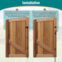 36 Inch Heavy Duty Gate Drop Rod for Gates,Gate Cane Bolt Drop Rod Hardware Ground Latch for Wooden Fences, 36 Cane Bolt Gate Drop Rod,Black Solid Steel(2 Pack for Gate Drop Rod)