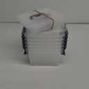 3 Quarts Plastic Storage Container Bin with Latching Lid, Clear Storage Latch Box/Bins, 6 Pack