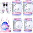 Knee Pads for Kids - ZOOBLISS Toddler Knee and Elbow Pads Set Wrist Guards for Skating Girls Aged 3-12, Kids Protective Gear for Roller Skates Skateboard Bike Scooter, Included Drawstring Bag(Rainbow)