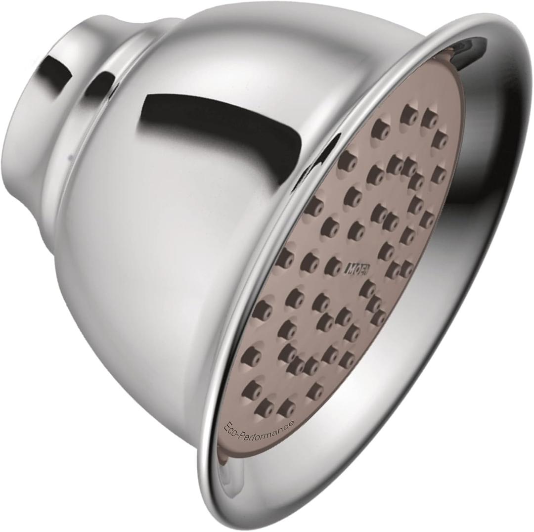 Moen Moenflo XL Chrome Single Function 4.38-Inch Diameter Showerhead, 6302 (2.5 GPM)