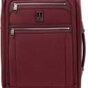 Travelpro Platinum Elite Carry-On Luggage Spinner, Red, 21-Inch | Expandable Softside With USB Port, Removable Suiter, 8 Wheels, and Multiple Compartments for Men & Women Travelers