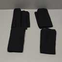 Homaxy 100% Cotton Waffle Weave Kitchen Towels - 4 Pack Soft and Absorbent Dish Towels - 16 x 26 Inches Quick Dry Hand Towels - Black