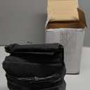 Sabary 5 Pcs Water Barrier 5 ft x 6.5 inch Absorbent Flood Barriers Home Sandless Sand Bags for Flooding Reusable Water Absorber Snake for Rain Hurricane Garage Basement Door (Black)