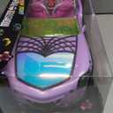 Monster High Toy Car, Ghoul Mobile with Pet and Cooler Accessories, Purple Convertible with Spiderweb Details