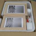 Picture Frames, Made of Real Glass and Wooden Frame, Gallery Photo Frames Set of 10 for Collage Wall Decor, Multi Sizes Including 8x10, 5x7, 4x6 for Mounting or Tabletop Display, Wood