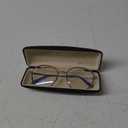 Madison Avenue Retro Round Blue Light Blocking Glasses with Case for Women,Designer Metal Computer Eyeglasses Blue