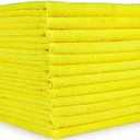 12 Pack Microfiber cleaning cloths ( yellow )