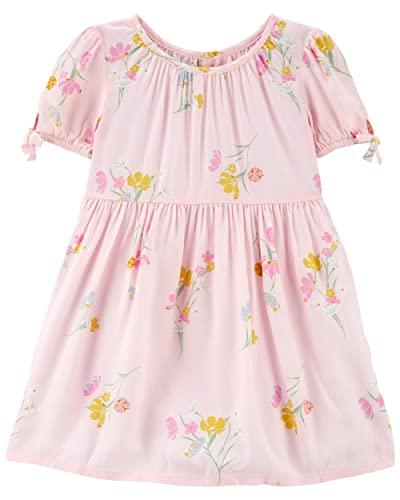 OshKosh B'Gosh Girls' Dress, Pink Floral Print, 6-6X