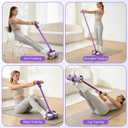 Upgraded Pedal Resistance Band with Handle, Soft Durable Fashion Puller Exercise with Thickened 6 Tension Ropes, Tube Pedal Resistance Device for Abdomen, Waist, Arm, Leg, Core/ABS