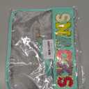 Snack Bags Clear Pouch Travel Makeup Bag Chenille Letter Bags for Zipper Pouch Clear Cosmetic Bag Clearly Tote Bag Makeup Travel Bags for Women