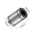Linear Ball Bearings, LM10UU 10mm Linear Motion Bushing Double Side Rubber Sealed Rod Liner Shaft Parts for CNC Machine 3D Printer 12 Pack