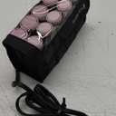 Remington Compact Ceramic Dual Voltage Hot Rollers for Long and Short Hair, Hair Setters, Hair Curlers, 1-1 " Purple/Black, 10 Piece Set