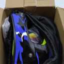 Youth Kids Dirt Bike Helmet for Boys & Girls, F001 Full Face Motorcycle Helmet for Off-Road ATV Street Riding Four Wheeler Mountain Bike with Goggles Gloves, DOT Approved(Glassy Blue Flame, Medium)