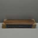 BAYKA Floating Shelves for Wall, Wall Mounted Rustic Wood Shelves for Bathroom, Bedroom, Living Room, Kitchen,Small Hanging Shelf for Books/Storage/Room Decor (Walnut-Like, Set of 3, 15.7in)