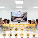 2 Pack 1x4 LED Flat Panel Light Drop Ceiling Office Fixture, 5040LM, 20W/25W/30W/35W/40W Selectable,3000K/3500K/4000K/5000K/6500K 5CCT, Dimmable (0-10V) for Shop,Commercial Warehouse,ETL Listed