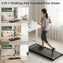 Walking Pad Treadmill, 3 in 1 Portable Under Desk Treadmills for Home Small Space, Quiet Compact Folding Treadmill with Remote Control, 320 LBS Capacity