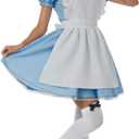 fun shack Womens Alice Costume, Blue Dress, Alice Costume, Fairy Tale Costumes, Halloween Costumes for Women Adult (Small)