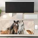 Horses Gaming Mouse Pad Gifts 31.5" x 11.8", Non-Slip Rubber Base MousePads for Computers Laptop School Office Home Accessories Decor, Mouse Pad, Keyboard Desk Mat