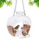 SUQ I OME Wild Clear Window House Bird Feeders