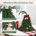 Tabletop Norfolk Pine Christmas Tree, 2FT Green Mini Artificial Christmas Tree with Norfolk Branch, Small Xmas Tree for Christmas Holiday Indoor Decoration