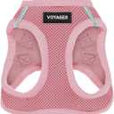 Best Pet Supplies Voyager Step-in Air Harness - All Weather Mesh, Reflective, No Pull Harness for Dogs, Cats - Secure with Hook & Loop Fastener, Buckle, Double D-Rings - Pink, XL