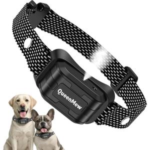 Bark Collar, Dog Bark Collar for Large Medium Small Dogs, Citronella Dog Bark Collar with Adjustable Spray & Sensitivity, Rechargeable Anti-Bark Collar for Dogs with Safe, 2 Collar Straps(Black)
