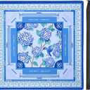 Jongyance Blue American Learning Mahjong Mat (33x33) with Black Carrying Bag, Anti-Slip, Mahjong Table Mat for Mah-jongg, Poker, Board Games, Dominoes