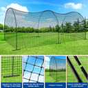 Portable Baseball Batting Cage Net with Sturdy Steel Frame, 20FT/ 30X12X8FT Batting Cages for Backyard Baseball Training Equipment with Carry Bag