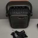 JYX Karaoke Machine with 2 Wireless Microphones, Portable Bluetooth Speaker PA System with Shoulder Strap, Subwoofer Support TWS, USB, Radio, AUX, REC, Bass&Treble for Home Party/Meeting/Adults/Kids (Black)