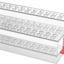 Acrylic Pen Display Holder,48 Hole Pen Stand Display with Hidden Drawer Storage,Upgrade Pen Display Stand for Craft Shows Home School Office Supplies