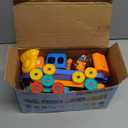 Play-Act Learning Toy for Toddlers 1 2 3 Years Old, Counting, Matching & Sorting Montessori Learning Farm Train Including 9 Farm Animals, Birthday Gift for Baby Boys Girls