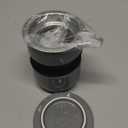 FORLIFE Curve Asian Style Tea Cup with Infuser and Lid 12 ounces, Gray