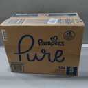 Pampers Pure Baby Diapers, Size 5 (27+ lbs), 132, Up to 100% Leakproof, Premium Hypoallergenic Soft Diapers