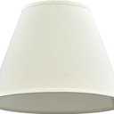 Aspen Creative 32030B Transitional Empire Shape Spider Construction Lamp Shade in Eggshell, 6" Top x 12" Bottom x 9" Slant Height