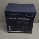 KIDISLE Hot & Iced Coffee Maker with Bold Setting, Single Serve Coffee Maker for K Cup and Grounds, 6-14 Oz Brew Sizes, 50 Oz Removable Water Tank, One Cup Coffee Machine with Reusable Filter, Black