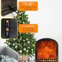 Fireplace Lanterns Decorative,Small Flame Effect Lamp,LED Fake Fire Place,USB Powered Electric Fireplaces Light,Indoor Outdoor Home Decor Christmas Ornament